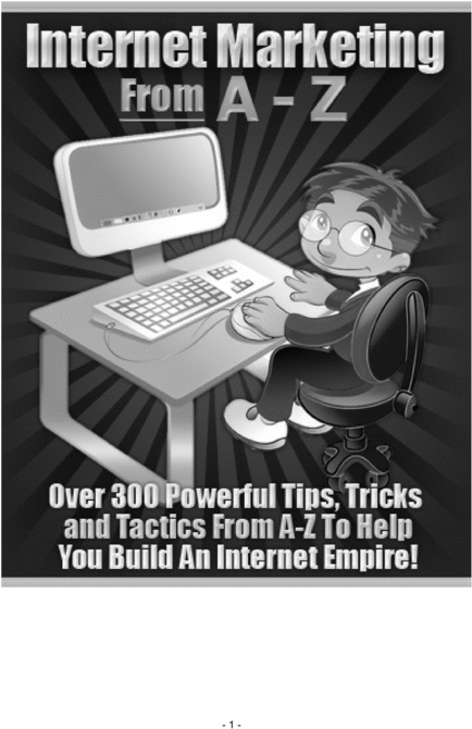 Product picture Internet Marketing A to Z